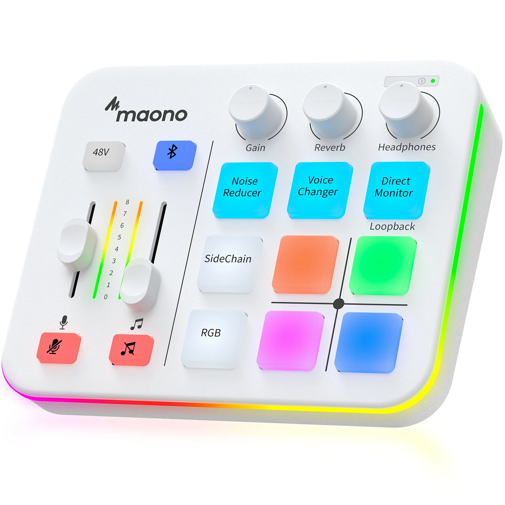 G1 NEO Interfaz De Audio Audio Mixer G1,Custom Sound Effects,Xlr Audio Interface,For Gaming Voice,Podcast
