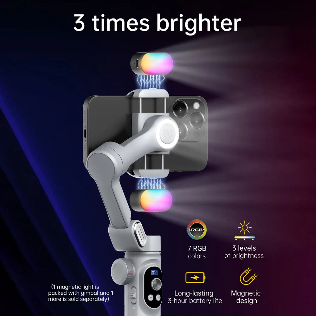 Smart Xpro Smartphone Gimbal Stabilizer Professional 3-Axis Stabilizer for Iphone and Android Smartphone Handheld Gimbal