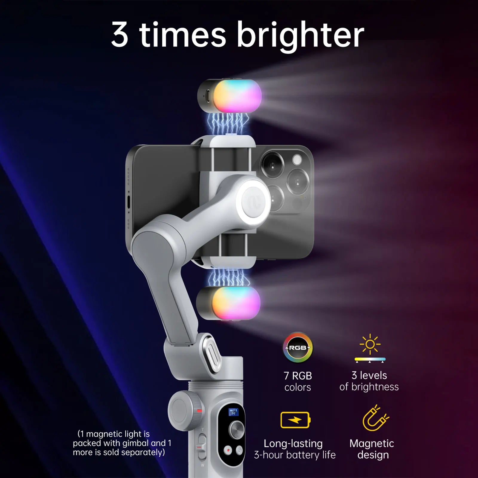 Smart Xpro Smartphone Gimbal Stabilizer Professional 3-Axis Stabilizer for Iphone and Android Smartphone Handheld Gimbal