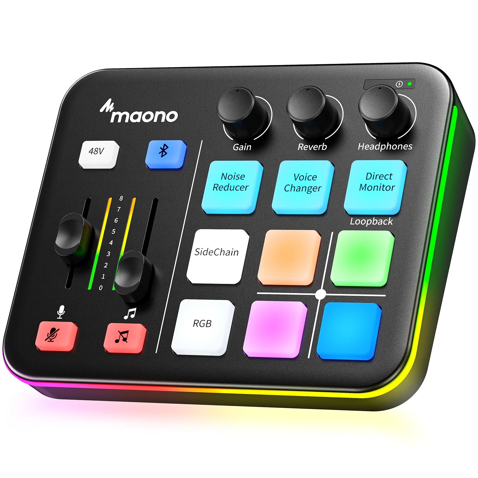 G1 NEO Interfaz De Audio Audio Mixer G1,Custom Sound Effects,Xlr Audio Interface,For Gaming Voice,Podcast
