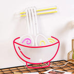 27*20Cm Ramen Neon Sign,Ramen Noodle Led Neon Lights for Wall Decor,Neon Lights for Restaurant Ramen Shop Window
