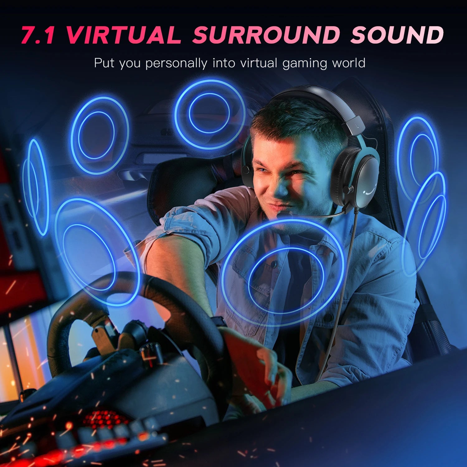 Gaming Audio Set Microphone/Mixer/Headset for Streaming Podcasting,Podcast Set for Youtube/Obs/Tiktok/X/Vk - AM8/H9/SC3
