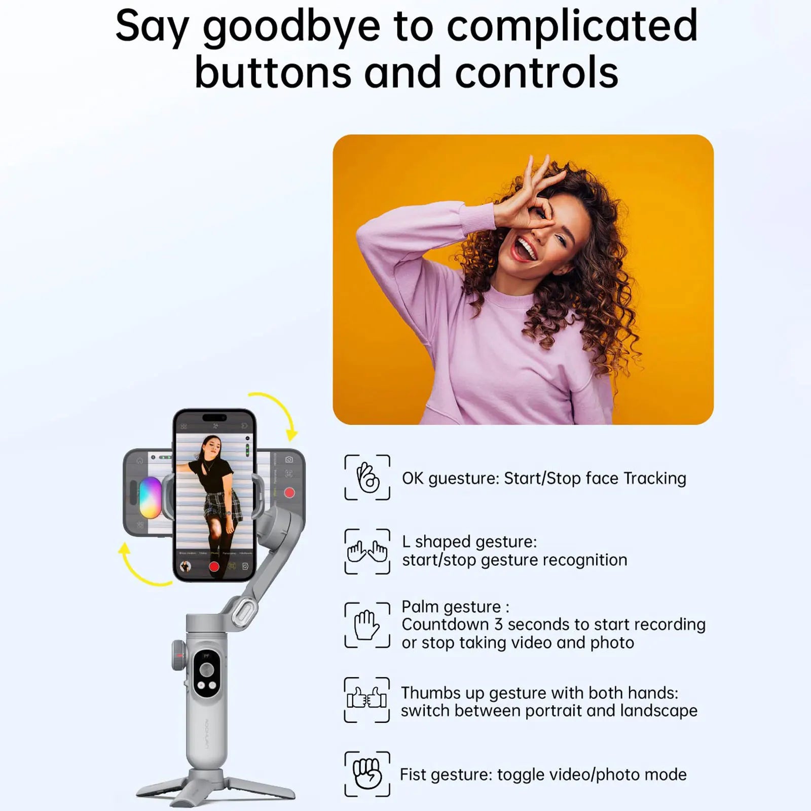 Smart Xpro Smartphone Gimbal Stabilizer Professional 3-Axis Stabilizer for Iphone and Android Smartphone Handheld Gimbal