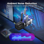 Gaming Audio Set Microphone/Mixer/Headset for Streaming Podcasting,Podcast Set for Youtube/Obs/Tiktok/X/Vk - AM8/H9/SC3