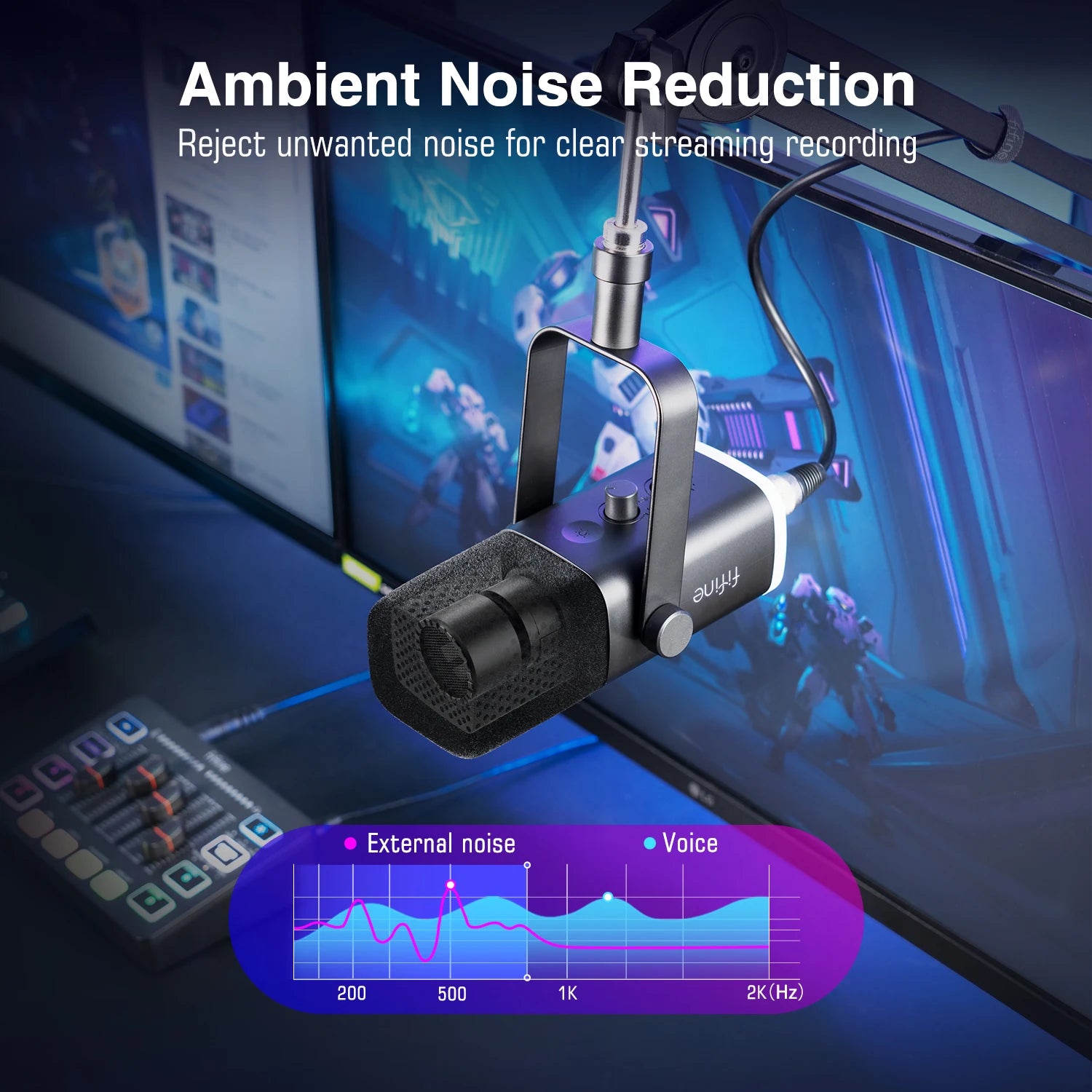 Gaming Audio Set Microphone/Mixer/Headset for Streaming Podcasting,Podcast Set for Youtube/Obs/Tiktok/X/Vk - AM8/H9/SC3